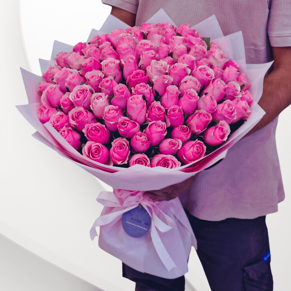 Pink Rose Bouquet - 100 Pink Rose