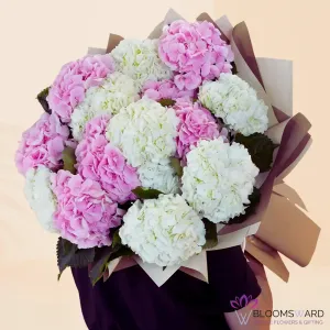 Premium hydrangeas bouquet - 14 Stems