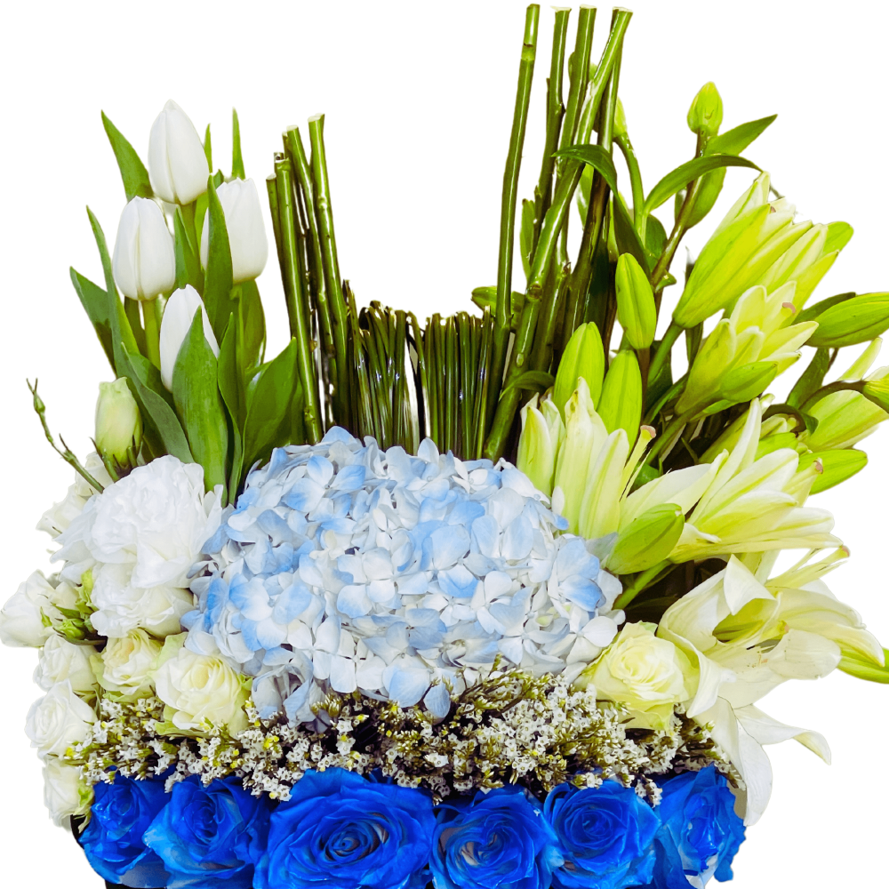 New bundle of Joy - Blue Flowers