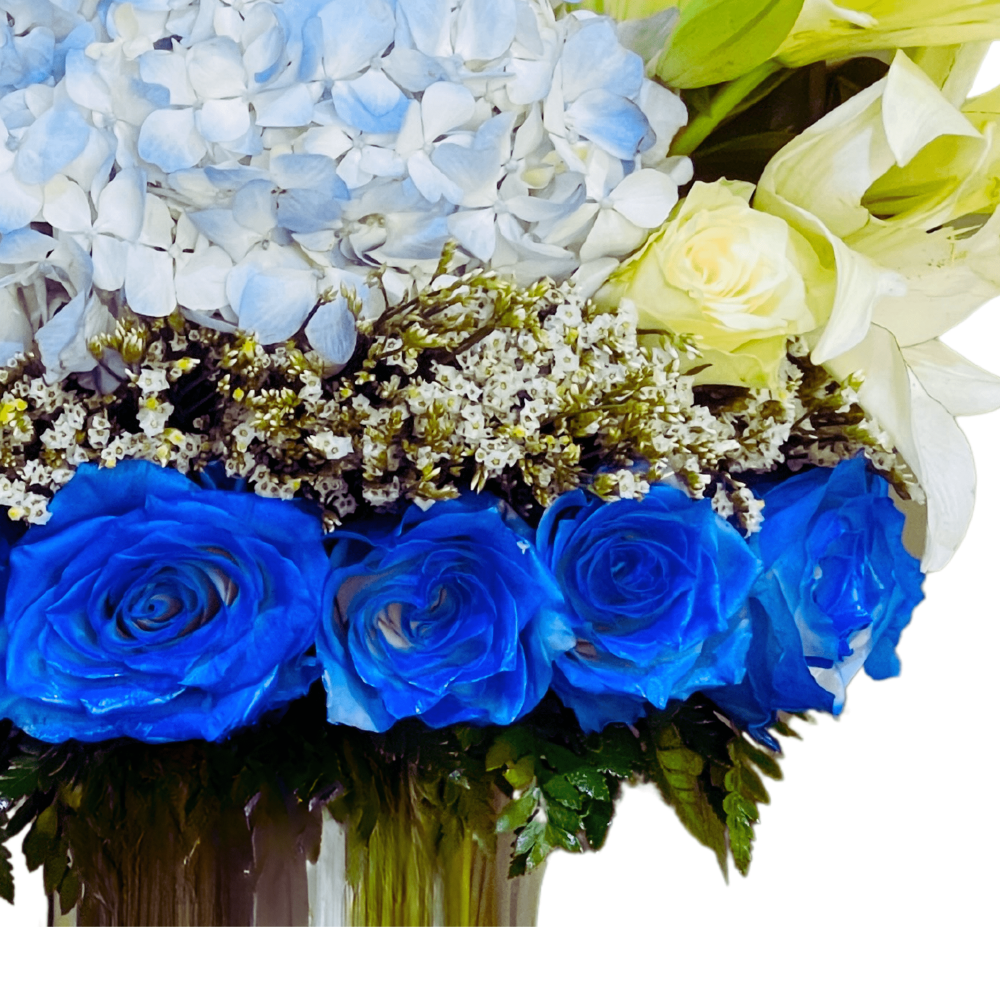New bundle of Joy - Blue Flowers