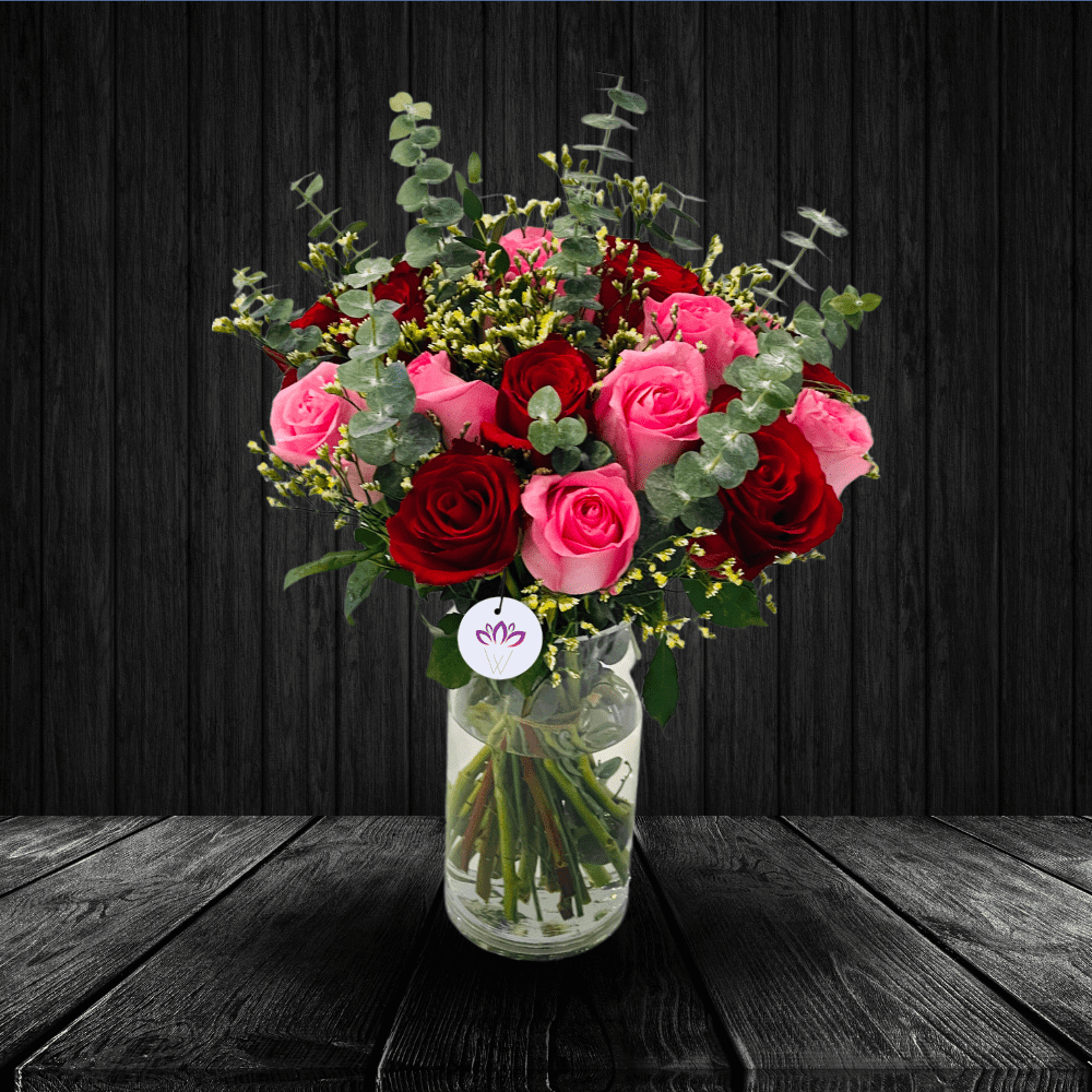 Red & Pink Rose