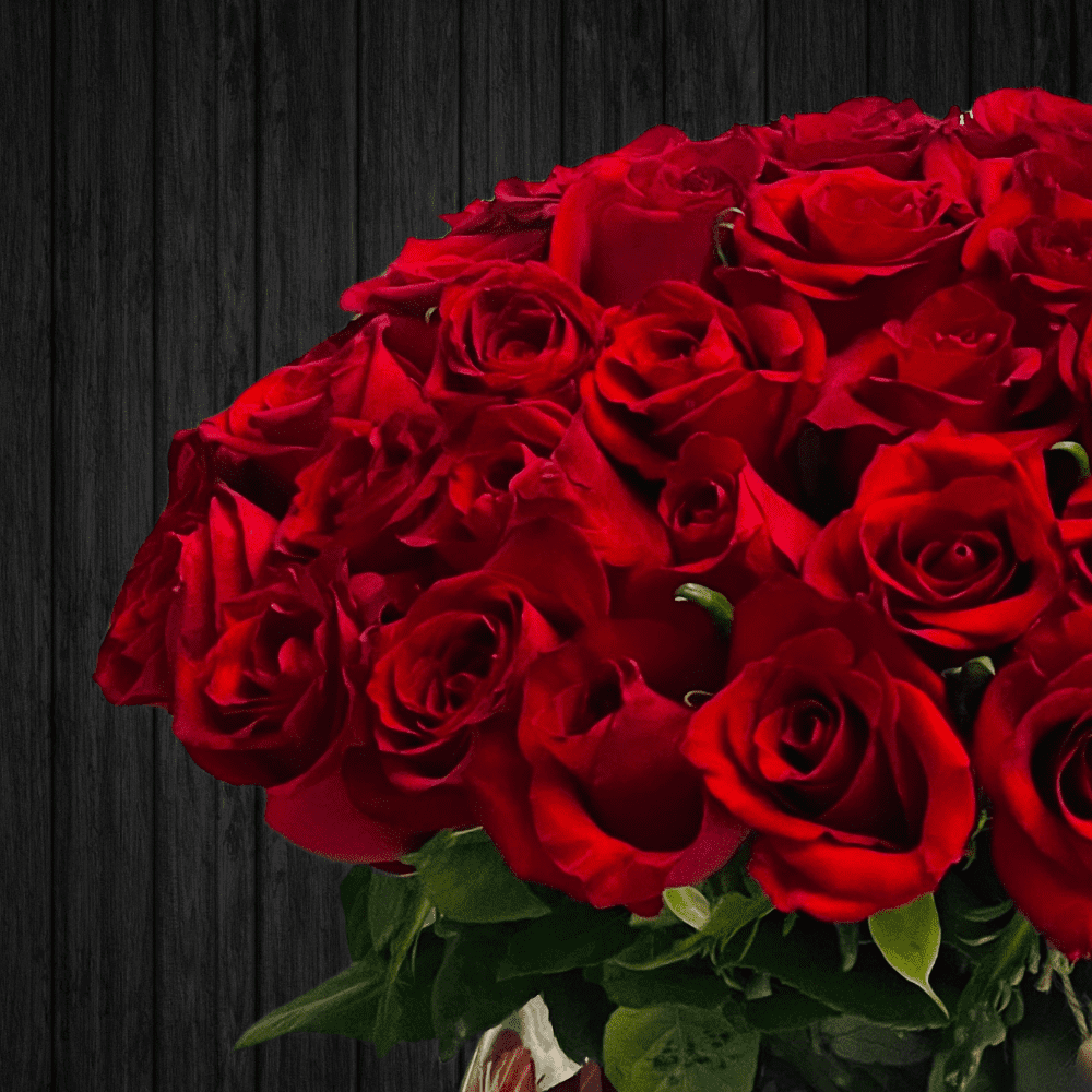With you Forever -  40 Red Rose Vase