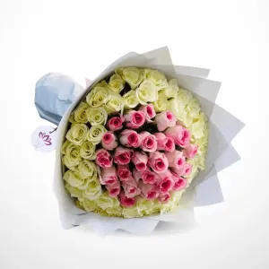 A Modern Approach - 60 Rose bouquet