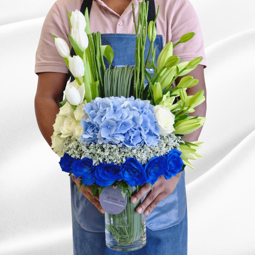New bundle of Joy - Blue Flowers